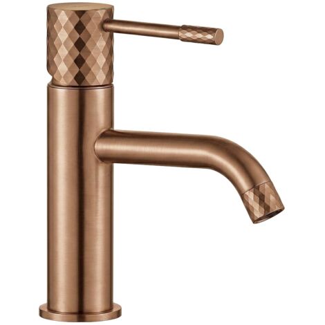 Robinet De Lavabo Rea Lungo Low Brush Copper