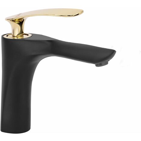ROBINET DE LAVABO REA ORBIT BLACK GOLD LOW