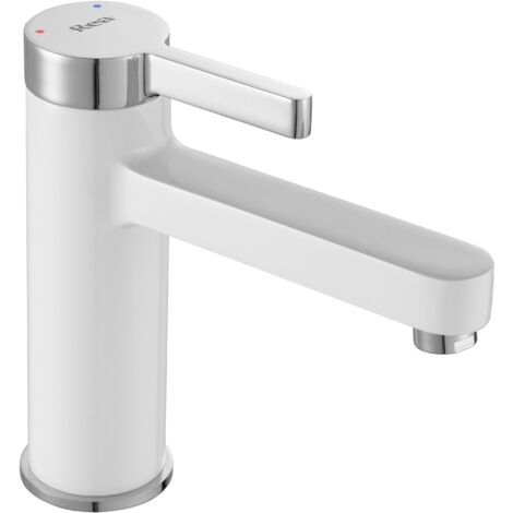 ROBINET DE LAVABO REA POLO WHITE CHROM BAS