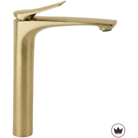 Robinet De Lavabo Rea Premium Vision High Brush Gold