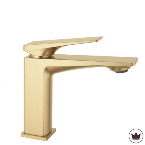 Robinet De Lavabo Rea Prime Brush Gold Low Premium