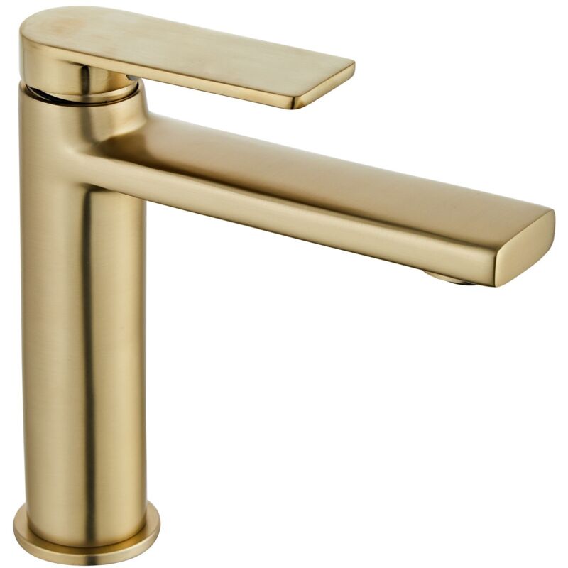 Robinet De Lavabo Rea Verso Brush Gold Low