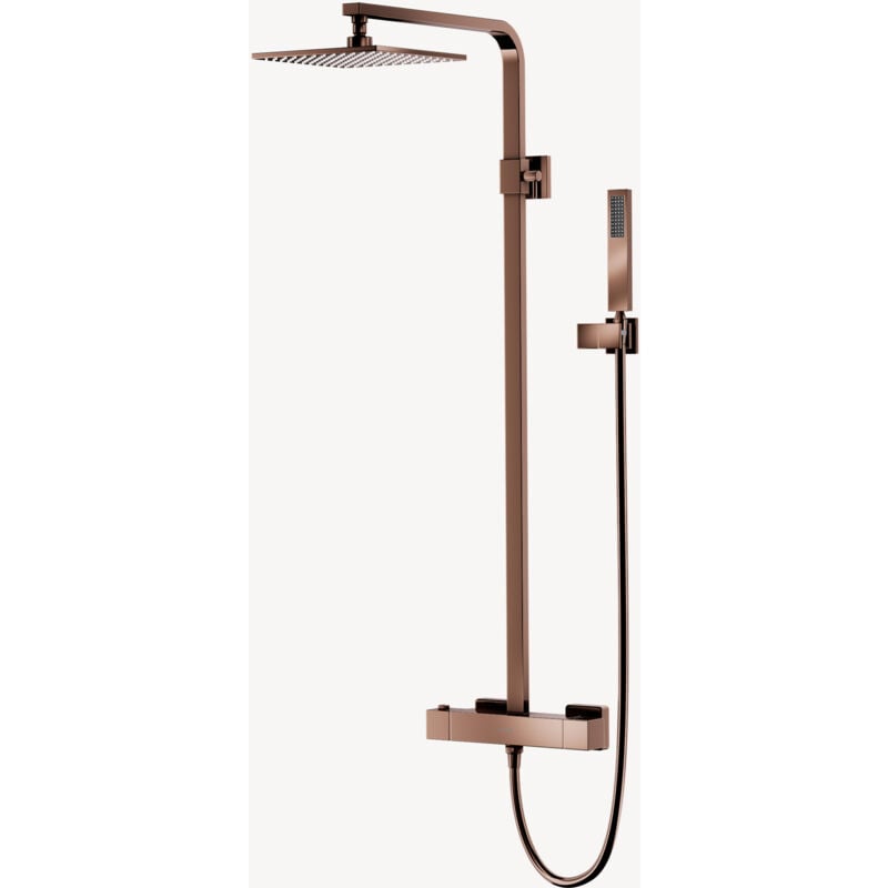 Colonne de douche thermostatique Or rose - Sirius