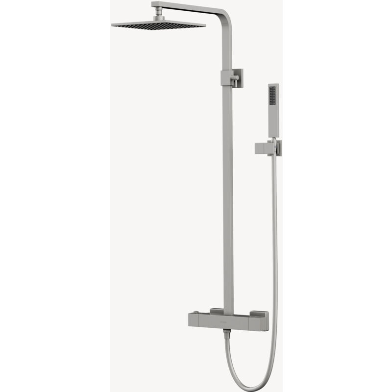Colonne de douche thermostatique Nickel brossé - Sirius