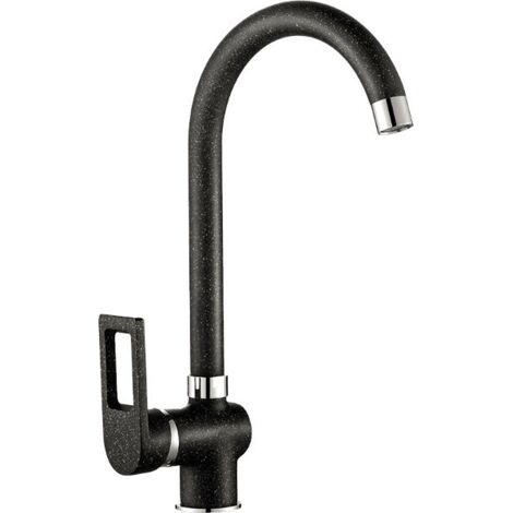 Robinet de lavabo sur pied noir KASJA