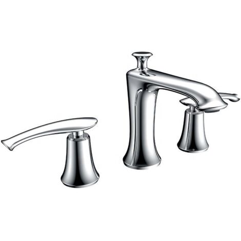 ROBINET DE LAVABO SUR PLAGE 3 TROUS 401 CHROME COLLECTION ERYMANTHE