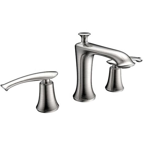 ROBINET DE LAVABO SUR PLAGE 3 TROUS 401 NICKEL BROSSÉ COLLECTION EAS