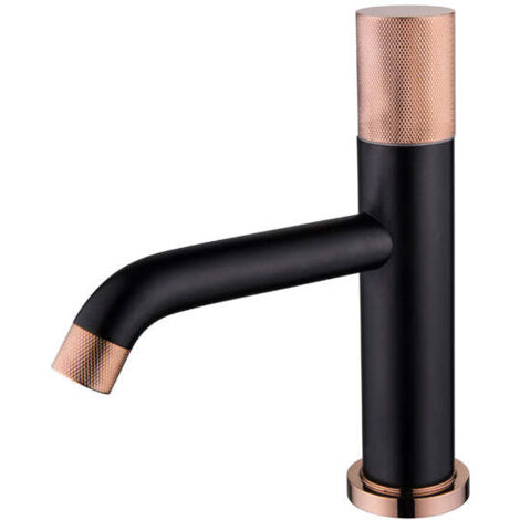 ROBINET DE LAVABO SUR PLAGE 80306BRG EN LAITON ROSE DORÉ COLLECTION Pénée