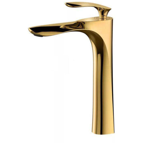 ROBINET DE LAVABO SURÉLEVÉ 205 DORÉ COLLECTION SCAMANDRE