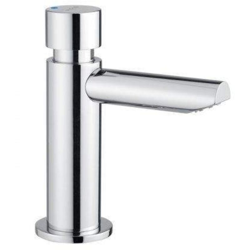 Idral - Robinet de lavabo temporisé série minimal avec commande par bouton-poussoir