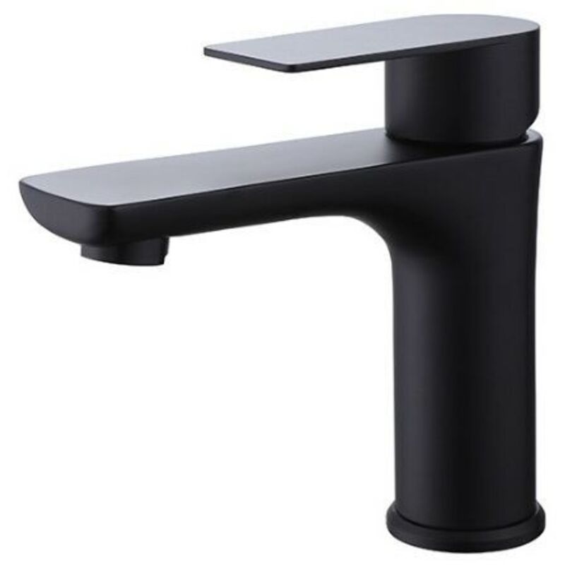 Robinet de lave-mains Robinet lave-mains noir mat Mitigeur eau chaude / eau froide - Noir - Ahlsen