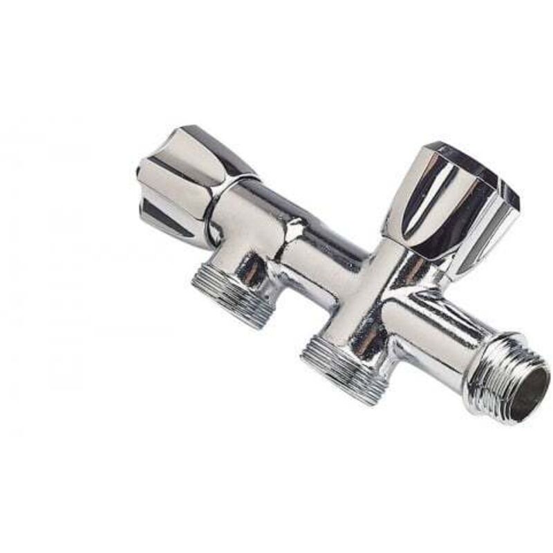 Robinet de machine à laver double équerre