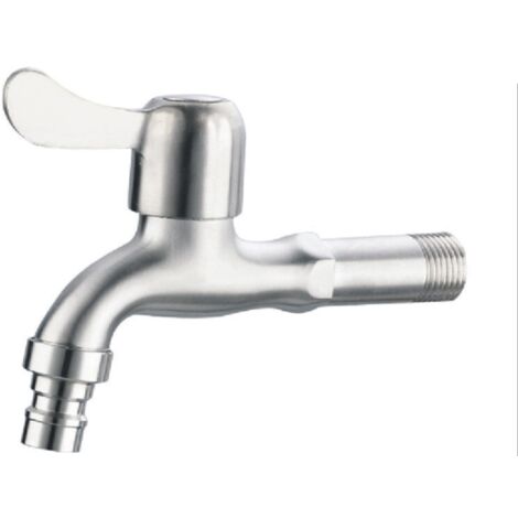 Robinet de machine à laver en acier inoxydable 304 épais, robinet de piscine à rallonge ([4 points] robinet de taille moyenne 304, moulage de précision mâle)