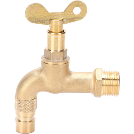 Robinet de Machine à Laver et Bouche d'Évier, Brass Forgé, Type Mural, 1/2" et Cles Fournie