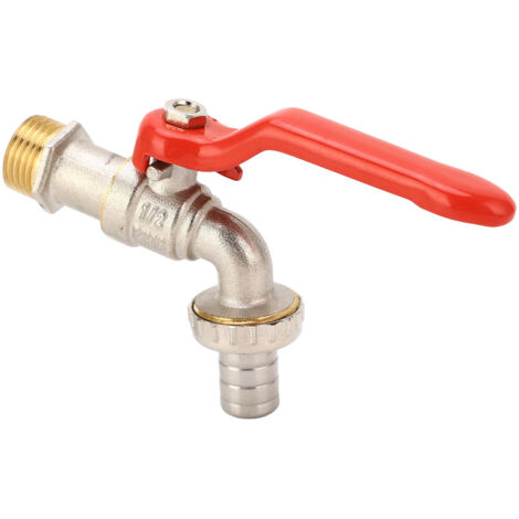 Robinet de Machine à Laver Laiton G1/2" Mâle Intérieur G3/4" Sortie Anticorrosion et Étanche