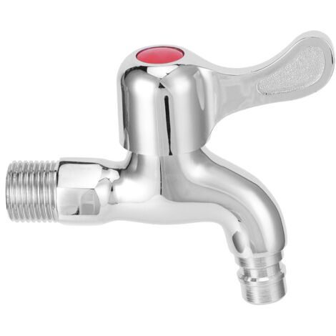 Robinet de Machine à Laver Monté au Mur, Filetage Mâle G1/2, Pour Bassin de Nettoyage et Piscine à Serpillière