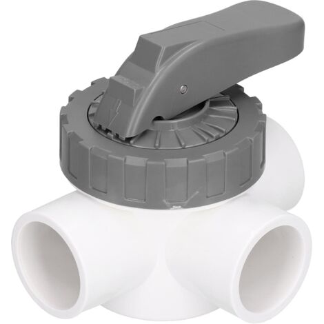 Robinet de Piscine, Robinet de Piscine à 3 Voies Raccords D'accessoires de Rechange pour Vanne de Dérivation de Spa de Piscine(V40-3A).