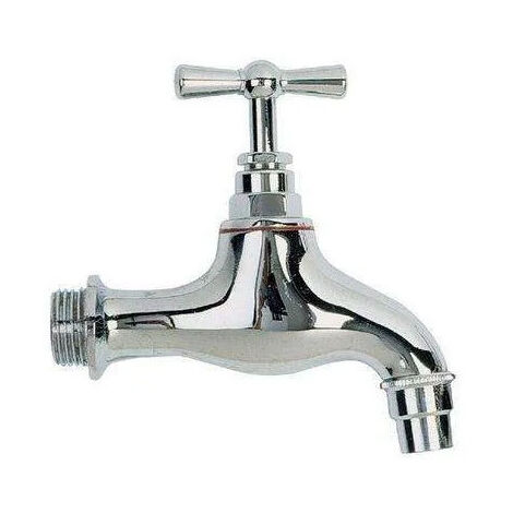 Robinet de puisage à brise jet mâle 15x21 chromé