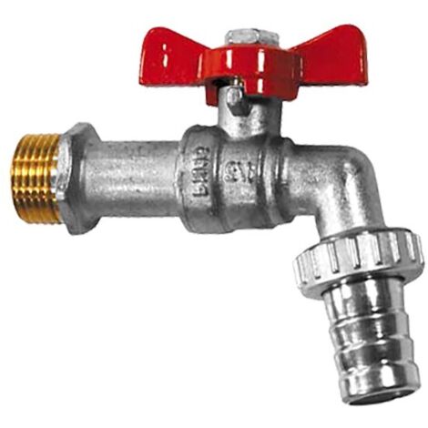 Robinet de puisage - Sferaco - M 1/2' - M 3/4' - Manette papillon rouge