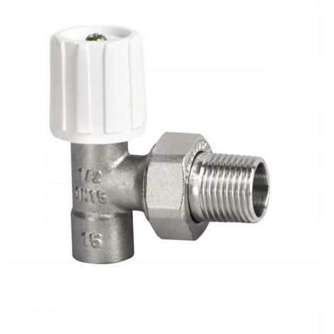 ROBINET DE RADIATEUR 15X1/2 COUDE À SOUDER