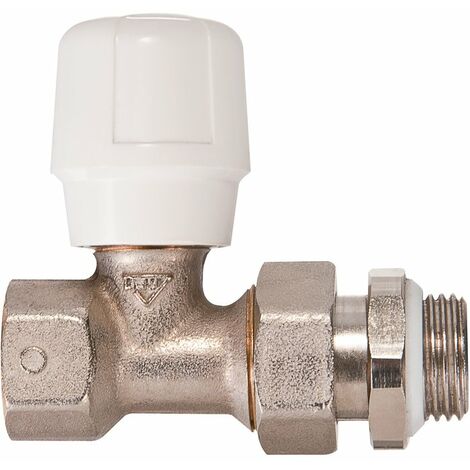Robinet de radiateur droit à visser - F 1/2' - Simple réglage - RBM