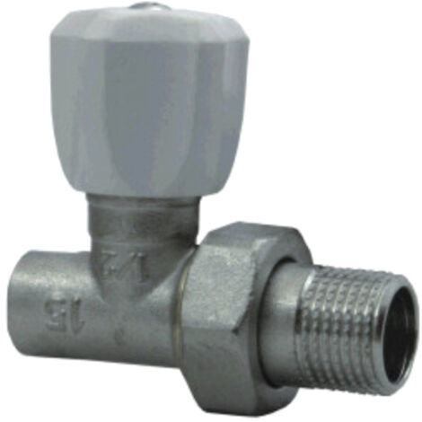 Robinet de radiateur droit soudable 15 mm