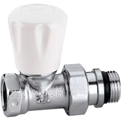 Robinet de radiateur manuel avec raccords droits 1/2" Caleffi 412402  1/2"