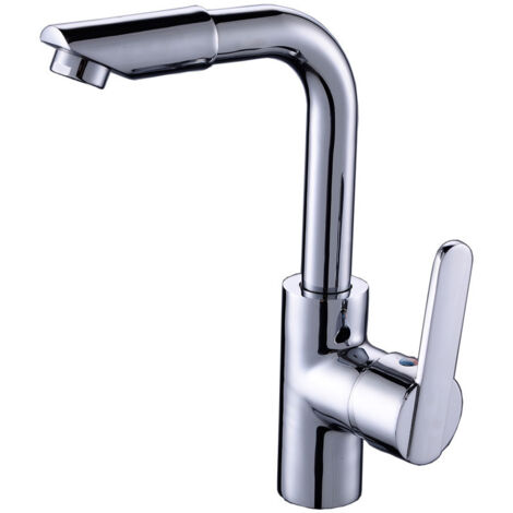 Robinet de salle de bain chaud et froid robinet monotrou évier lavabo salle de bain comptoir bassin pivotant bassin