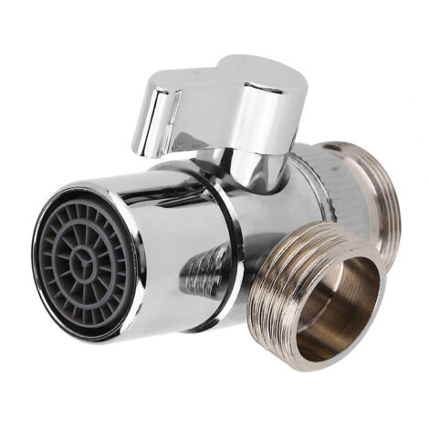 Robinet de Salle de Bain Diviseur avec Adaptateur M24 pour Flexible