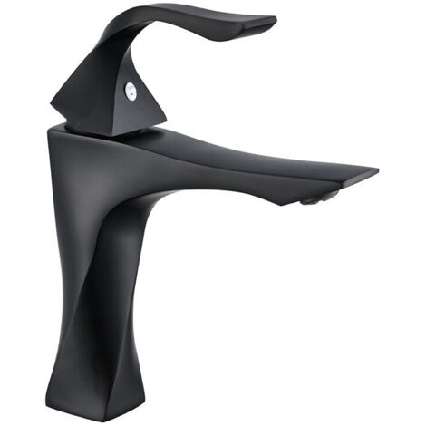 Robinet de salle de bain, mitigeur de lavabo de salle de bain, mitigeur de lavabo de salle de bain, robinets chauds et froids montés sur le sol, robinet mitigeur pour lavabo de salle de bain (Couleur
