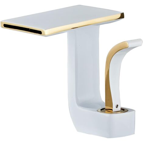 Robinet de salle de bain moderne à effet cascade