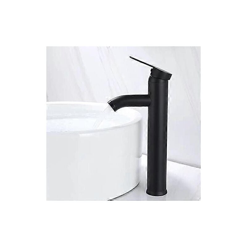 Robinet de salle de bain, robinet de lavabo noir, robinet de salle de bain résistant à l'usure de haute qualité, adapté au diamètre intérieur de 32
