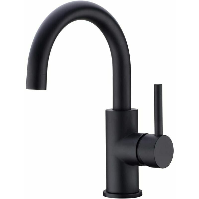 Lucky-88 - Robinet de salle de bain, robinet de lavabo pivotant à 360 °, robinet de lavabo à bec haut, robinet de salle de bain ou de cuisinette,