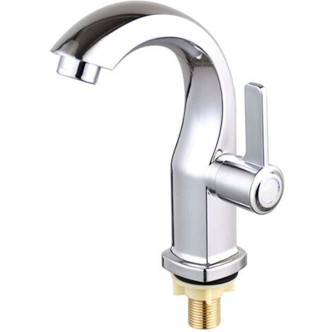 Robinet de salle de bain, robinet d'évier à un trou pour eau froide, robinet de cuisine sur plage