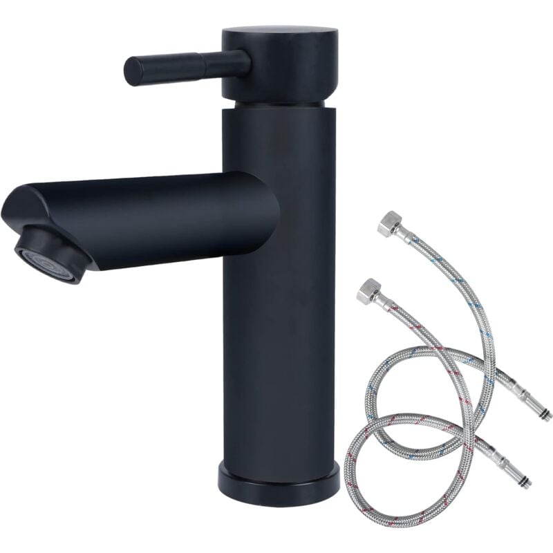 Tonchean - robinet de salle de bains noir, robinet de salle de bains, tapis de robinet de lavabo, ensemble de robinets de lavabo, salle de bains