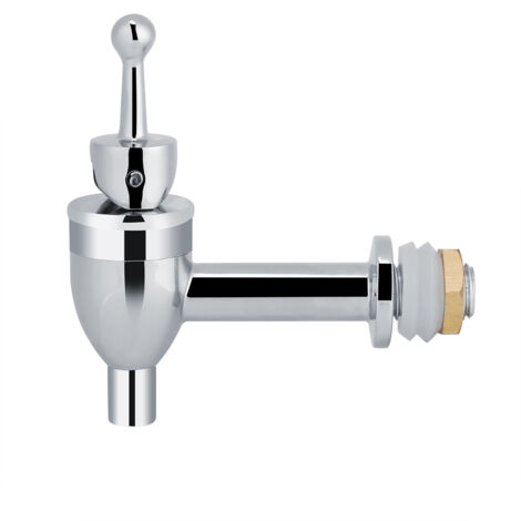 Robinet de Tonneau à Bière en Cuivre, Robinet à Vin Chrome pour Dispense de Boissons, Embout 1.2 cm