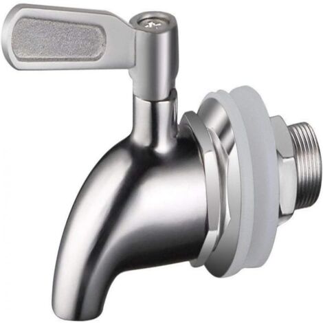 Robinet de Tonneau - Distributeur de Boissons 16 mm - Pour Fût de Bière et Vin - Acier Inoxydable 304 - 1 Pièce