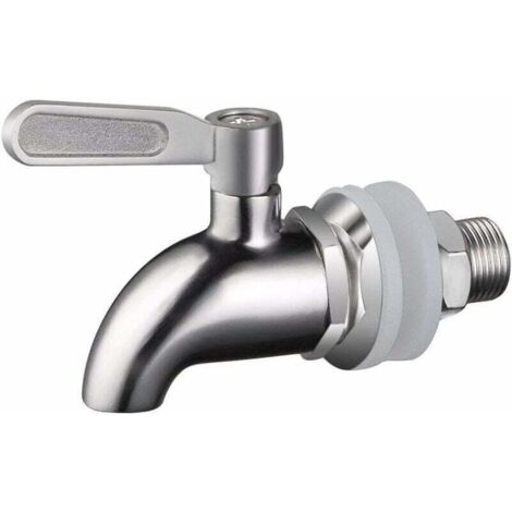 Robinet de Tonneau,12mm Distributeur de Boissons,Robinet pour Tonneau de Bière, Robinet pour Vin - en Acier Inoxydable et Taille