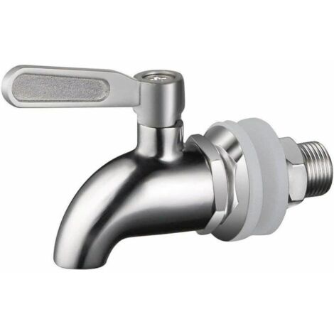 Robinet de Tonneau,Distributeur de Boissons,Robinet pour Tonneau de Bière, Robinet pour Vin - En Acier Inoxydable et Taille de 16mm