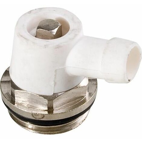 Robinet de vidange 1/4'' laiton nickele joint rotatif en EPDM