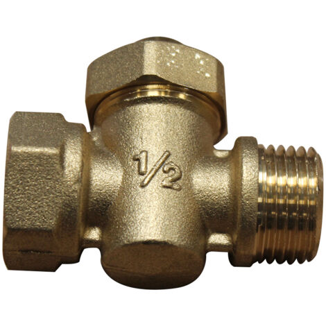 Robinet de vidange à boisseau - MF 1/2' - Avec presse étoupe - Sferaco