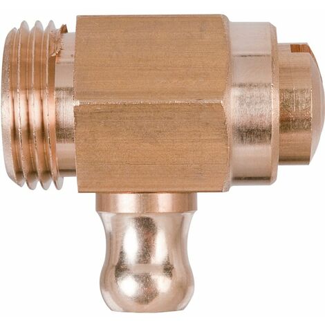 Robinet de vidange à tétine sans presse-étoupe, filetage 3/8'', pour habitat