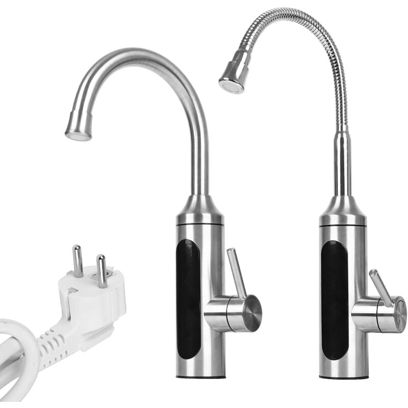 Beijiyi - Robinet d'eau chaude avec chauffe-eau instantané, chauffe-eau instantané avec affichage numérique led, Robinet de chauffage à direction