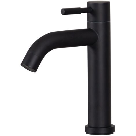 Robinet d'eau froide Fox - noir eau froide Robinet pour lavabo Salle de bain Robinet de bain - Noir