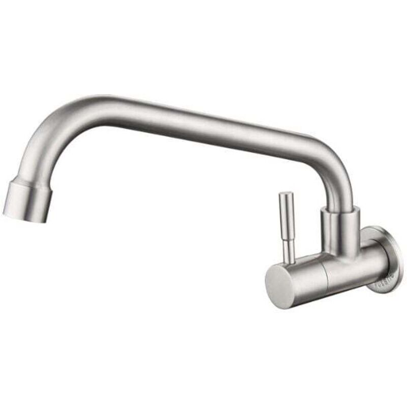 Ahlsen Robinet d'eau froide simple en acier inoxydable SUS304