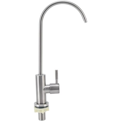 Robinet d'eau potable, robinet de nettoyage à 360 °, poignée arrondie en acier inoxydable 304 pour la cuisine