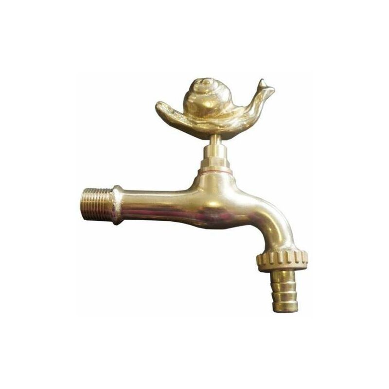 Sandri - Robinet décoratif pour fontaine Motif escargot, M1/2 M3/4