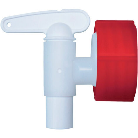 Robinet d'écoulement plastique blanc 34 mm NW 15 GRAF