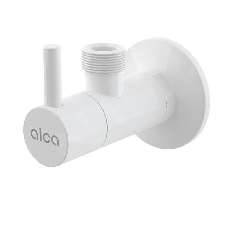 Alcadrain Tapkraan - Vanne d'angle avec filtre, blanc brillant ARV003B