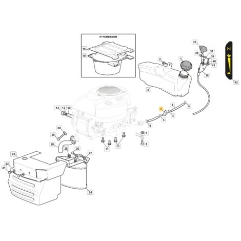 Robinet d'essence ORIGINAL STIGA tracteur tondeuse 1330m - 827h 118566119/0